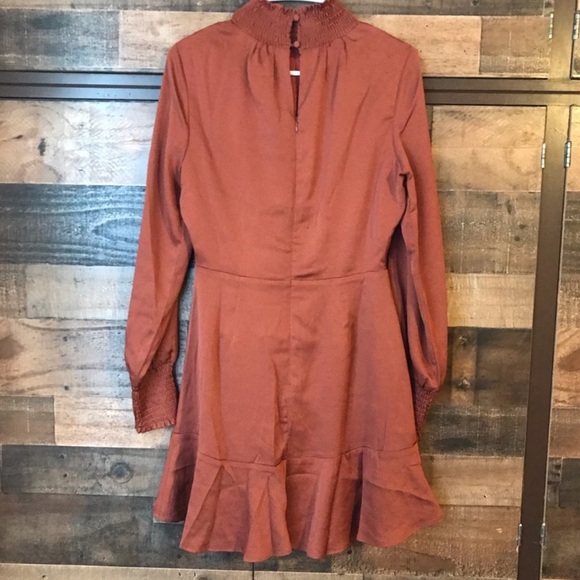 Lulu’s burnt orange smock dress M - Picture 7 of 9
